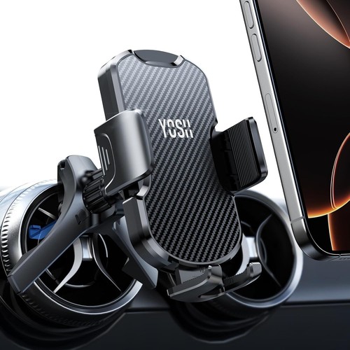 Yosh round air vent car - vent, phone